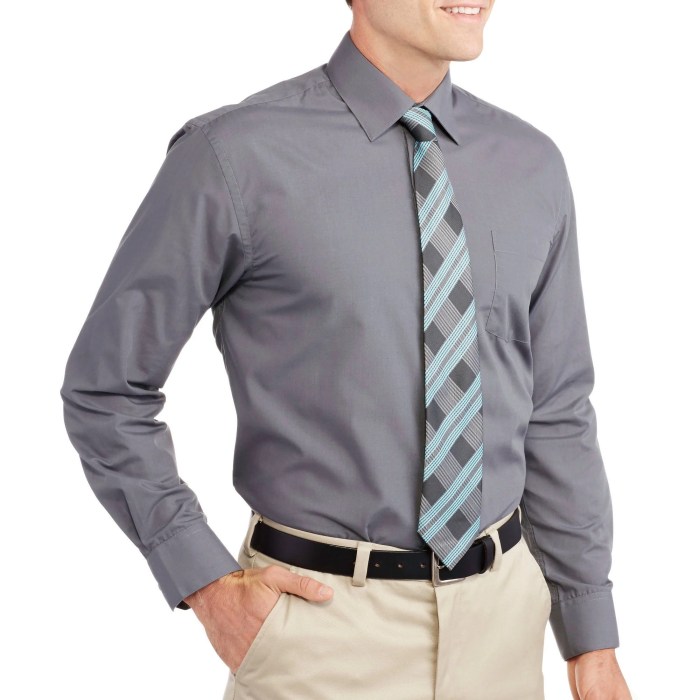 Fitted mens dress shirt