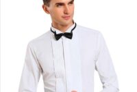 Men's dress shirt and bow tie