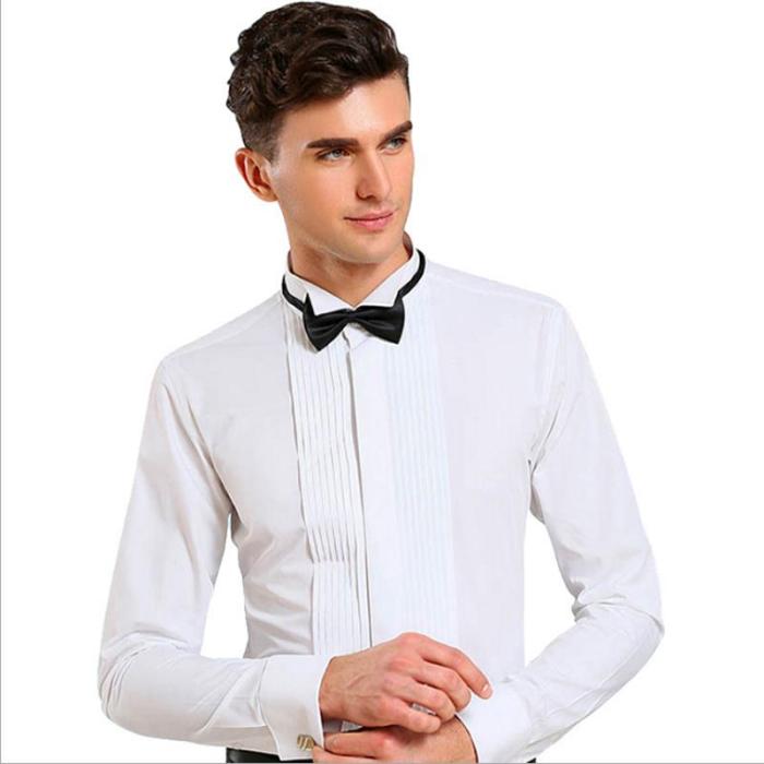 Men's dress shirt and bow tie