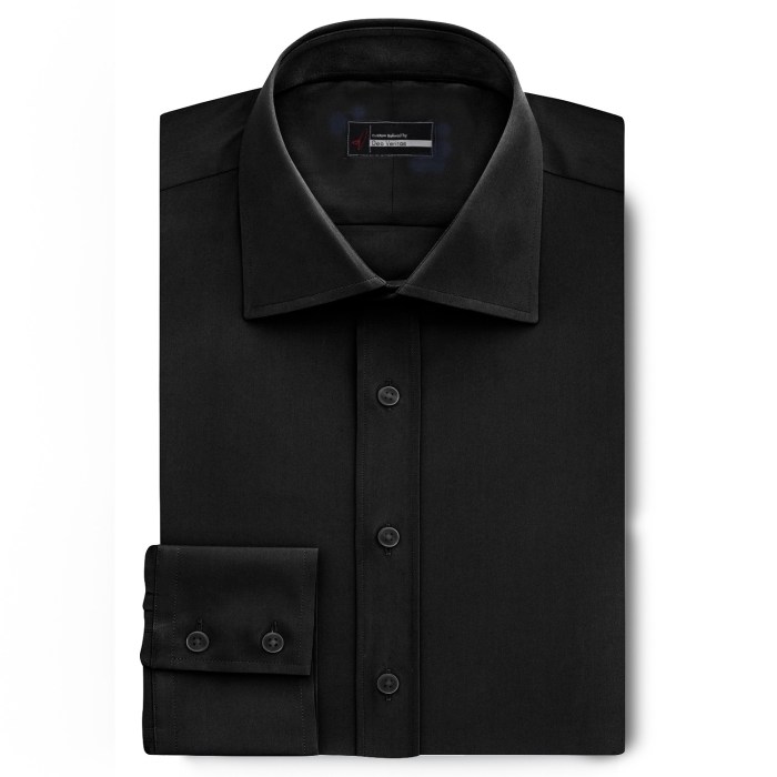 Black men dress shirt