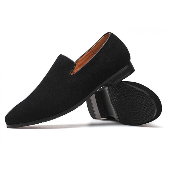 Mens black suede dress shoes