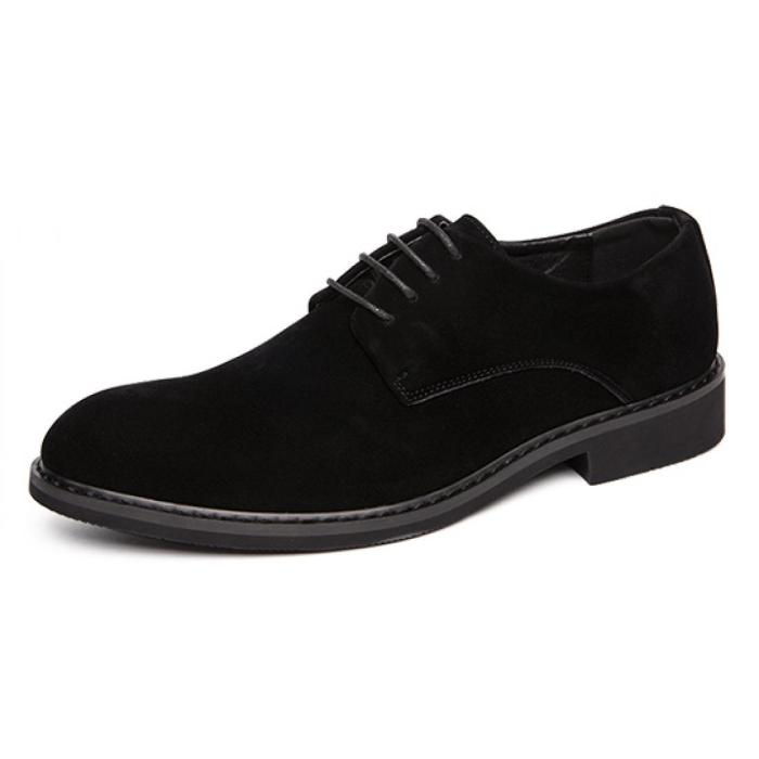 Mens black suede dress shoes