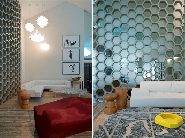 How to decorate a hexagon room