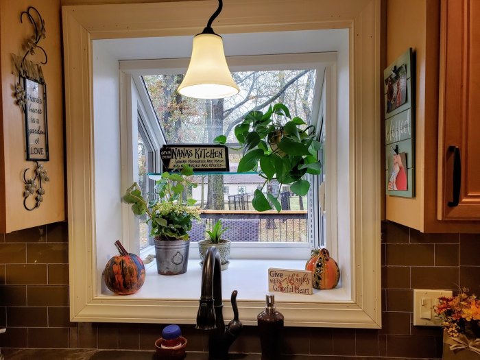 How to decorate garden window