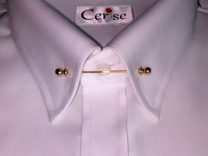 Mens dress shirt collar bar