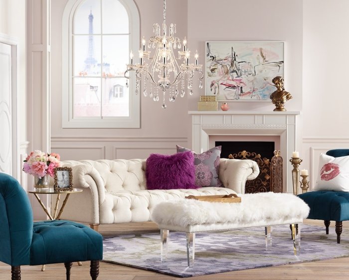 How to decorate a romantic living room