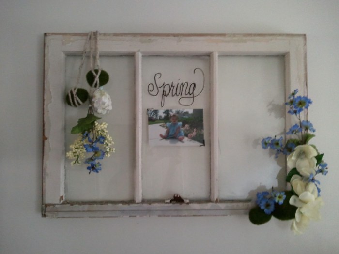 How to decorate window for springtime