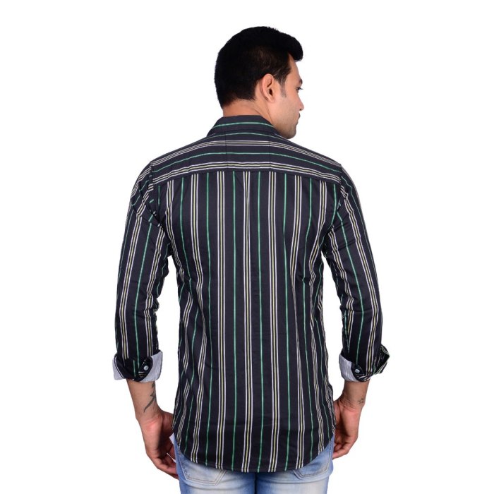 Striped men's dress shirts